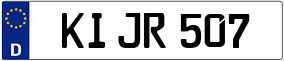 Trailer License Plate